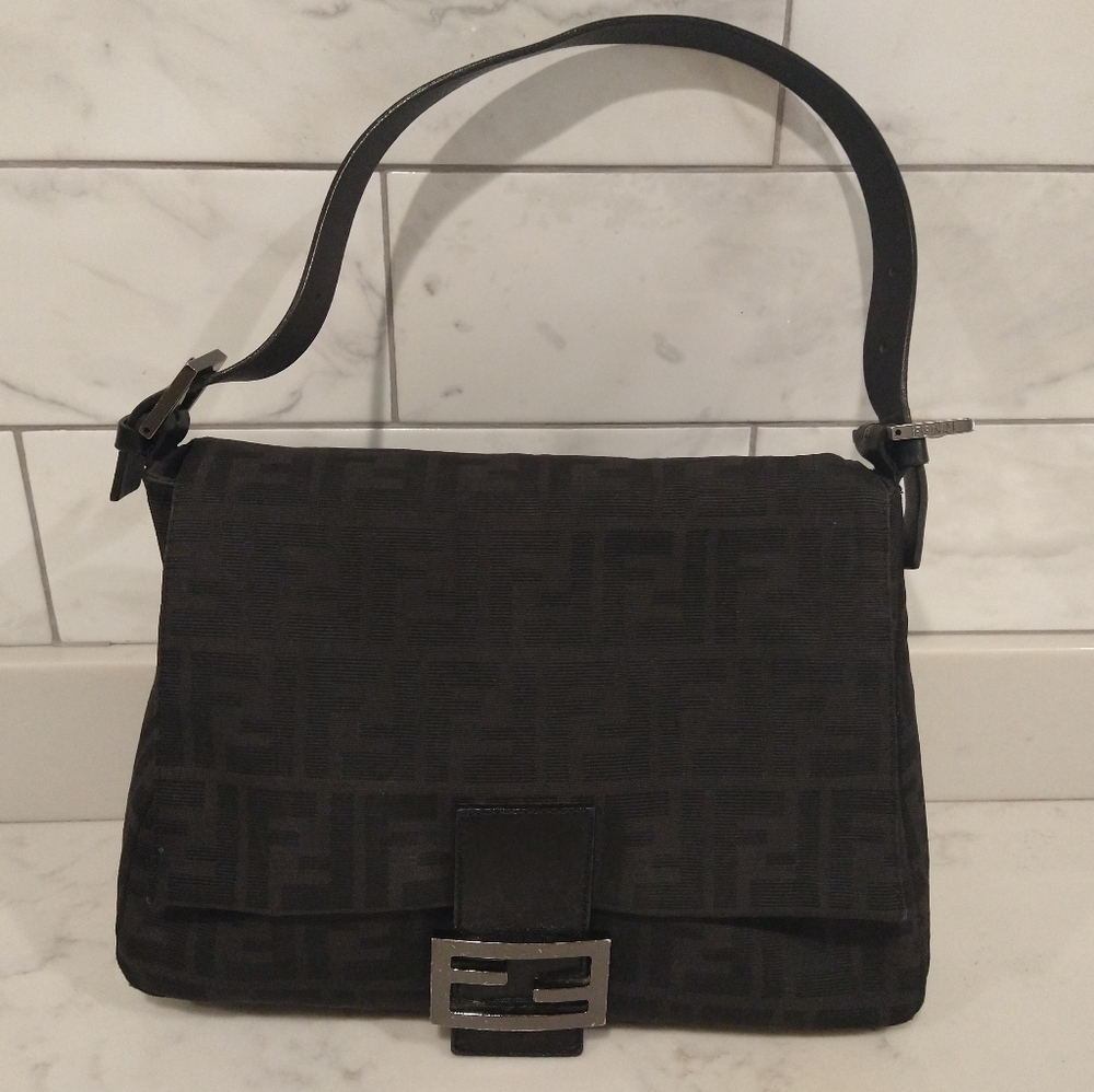 Authentic Fendi Zucca Mama Baguette